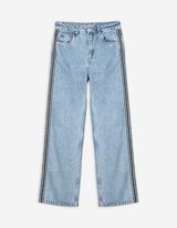 Jeans - Kontraststreifen - hellblau