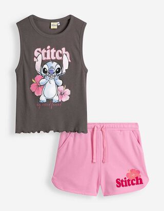 Set aus Top und Hose - Lilo & Stitch - Silber