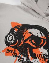 Dukserica sa kapuljačom - Varijanta veće veličine - svetlo-siva