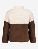 Dukserica sa kapuljačom - Pli&scaron;ano krzno - tamno-braon