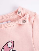 Zestaw bluzy, spodni i czapki - Myszka Minnie - rozowy