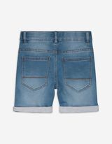 Pantaloncini di jeans - Orlo regolabile - celeste