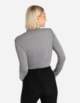 Maglia a manica lunga - LENZING&trade; ECOVERO&trade; - grigio