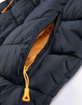 Gilet trapuntato - Cappuccio staccabile - blu scuro