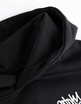 bluza z kapturem - Tylny nadruk - czarny