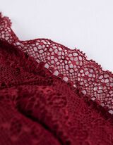 Negližé - tmave cervená