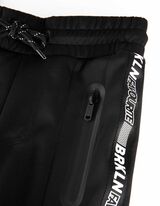 &Scaron;portne hlače - Kontrastne črte - crna