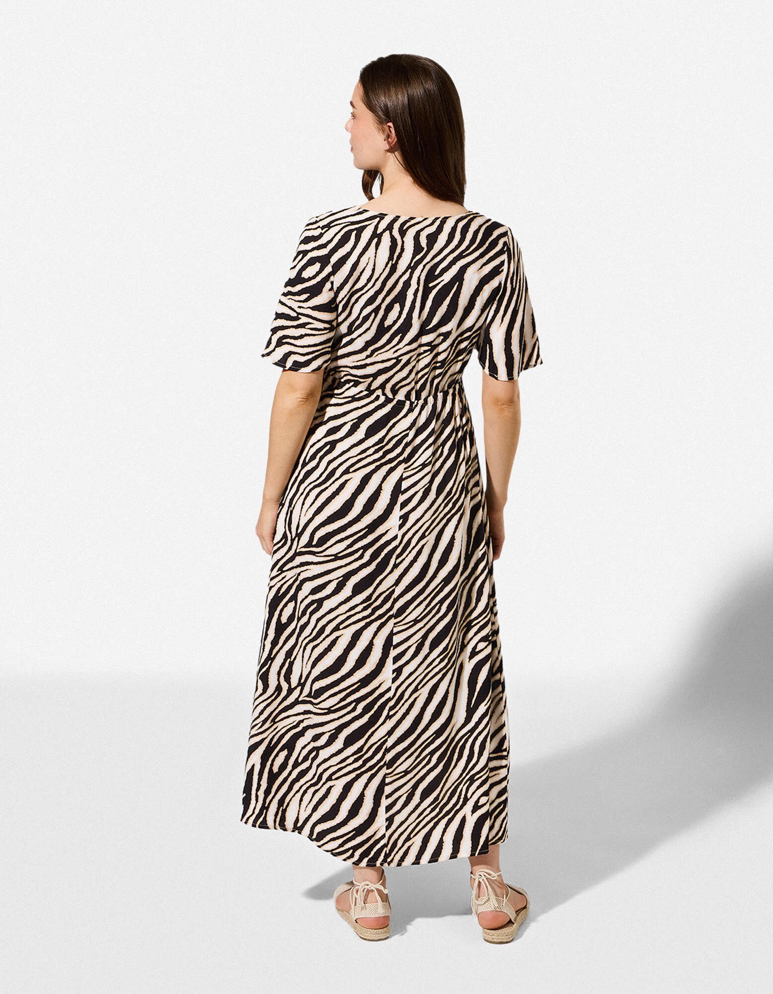 Robe - Imprim&eacute; all-over - blanc