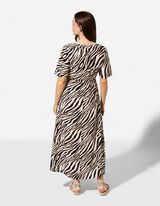 Robe - Imprim&eacute; all-over - blanc