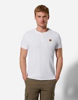 Tričko - Gomb&iacute;kov&aacute; li&scaron;ta - biely