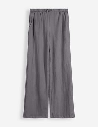 Pantalone - Vafl materijal - tamno-siva