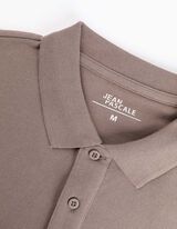 Polo marškinėliai - Užsegama sagomis - smelio spalvos