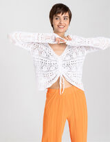 Strickjacke - Lochstrick