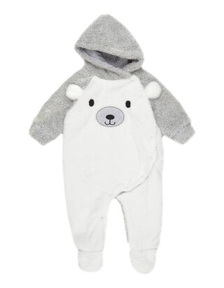 Newborn Playsuit aus Teddyfell