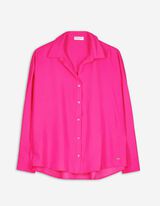Camicia blusata - Misto viscosa - rosa fucsia