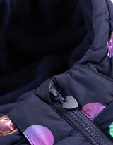 pikowana kurtka - wzór na całej powierzchni - ciemny niebieski