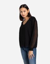 Palaidinė - Šifonas - juodas