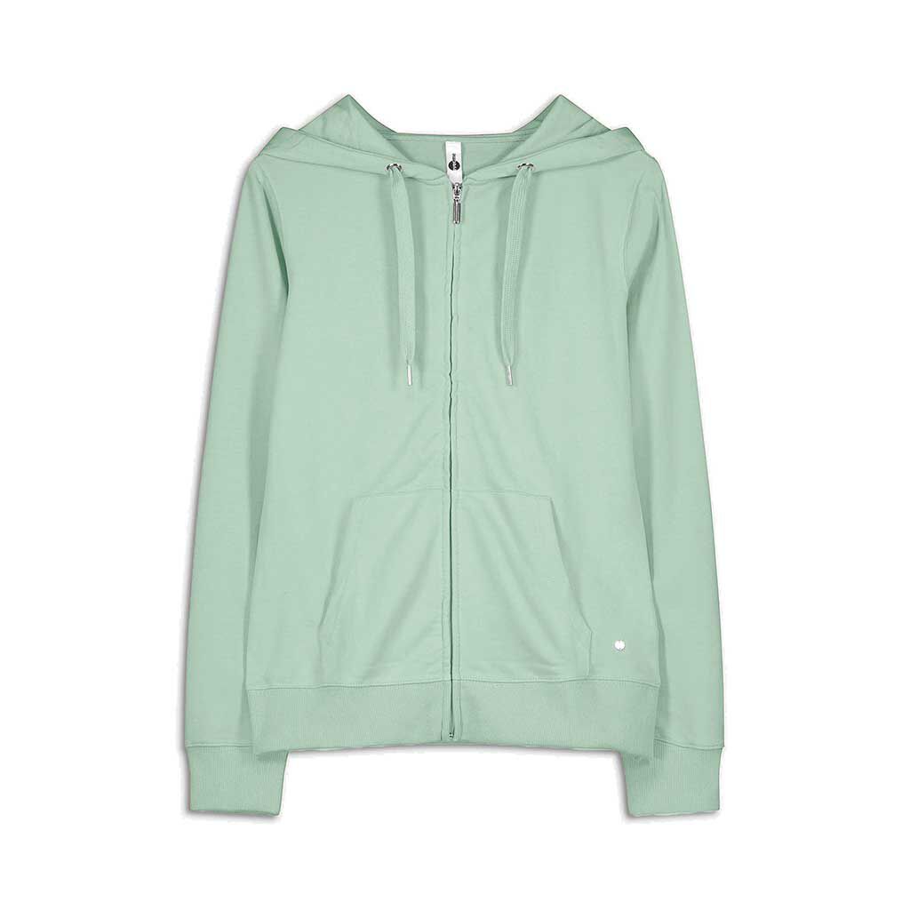 Felpa aperta - Cappuccio con coulisse - verde - Takko Fashion