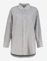 bluzka koszulowa - Oversized Fit - ciemny szary