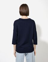 Pullover - Misto viscosa - blu scuro