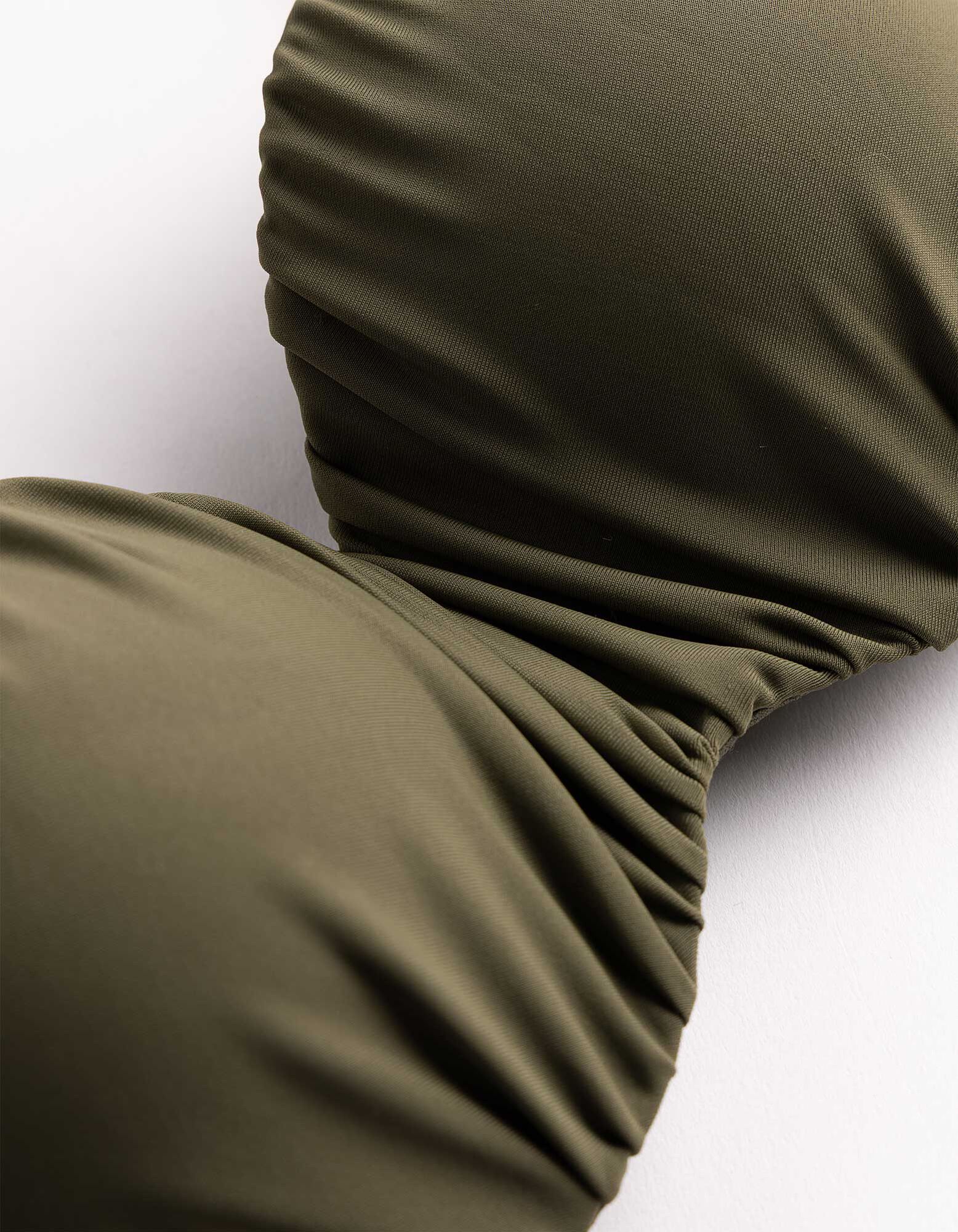 Bikinitop - Verstellbare Tr&auml;ger - dunkelgr&uuml;n