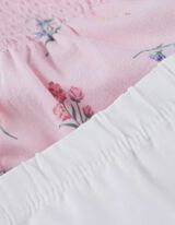 Set od haljine i helanki - čipkasti - roze