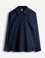 Camicia blusata - Morbido al tatto - blu scuro
