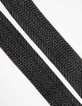 Popruh na tašku - Kombinácia vzorov - cierna