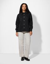 Jeanshemd - dark blue denim - schwarz