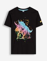Majica kratkih rukava - Print - crno
