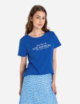 Póló - Hímzésekkel - kék