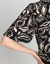 Palaidinė-mar&scaron;kiniai - LENZING&trade; ECOVERO&trade; - juodas