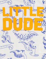 T-särgist ja pükstest koosnev komplekt - motiiv - oranzh