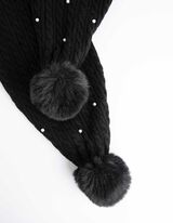 Șal - Mărgele decorative - Negru