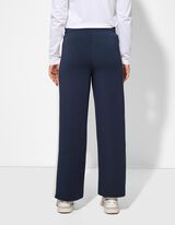 Broek - Contraststrepen - donkerblauw