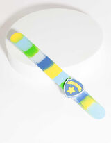 Bracciale a scatto - blu