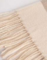 Schal - Karomuster - Beige