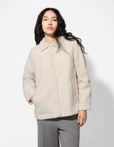 Jakna - Pliš - belo