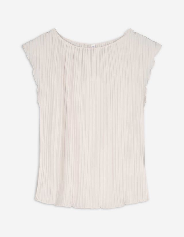 Bluse - einfarbig - weiß