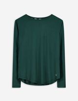Langarmshirt - Atmungsaktiv - dunkelgrün