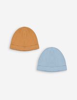 czapka beanie - 2 szt. w opakowaniu - jasny niebieski