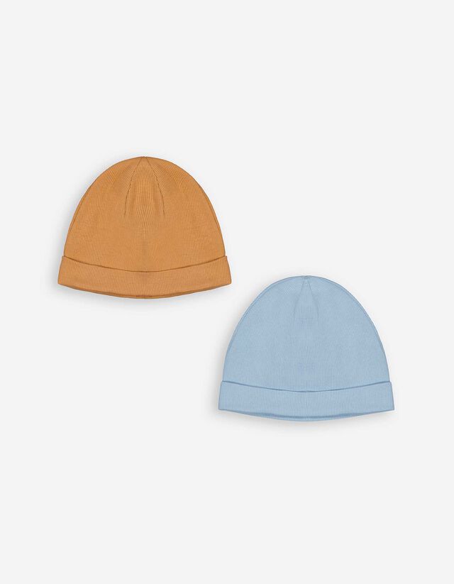czapka beanie - 2 szt. w opakowaniu - jasny niebieski