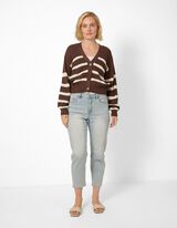 Gebreid vest - Breigoed - bruin