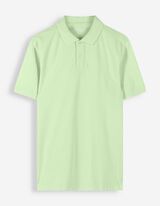 Poloshirt - einfarbig - Lime