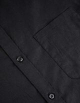 Camicia - Misto lino - nero