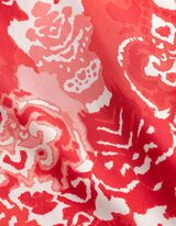 Bluse - Allover-Print - hellrot