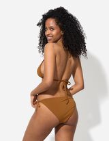 Bikinitop - einfarbig - braun