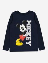 Bluză de corp cu mânecă lungă - Mickey Mouse - Albastru inchis