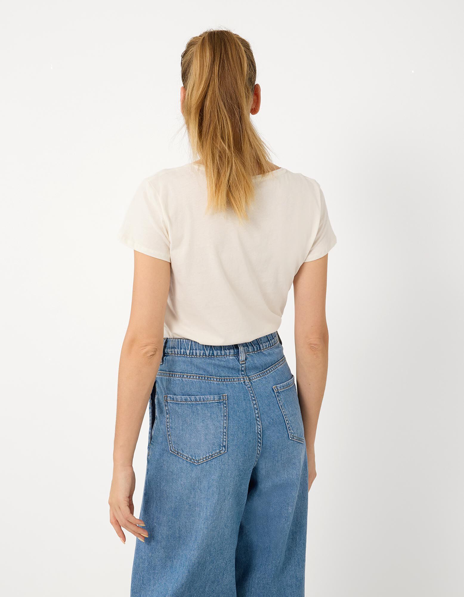 T-Shirt - Glitzerprint - Off-White