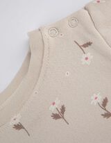 Felpa - Motivo allover - beige